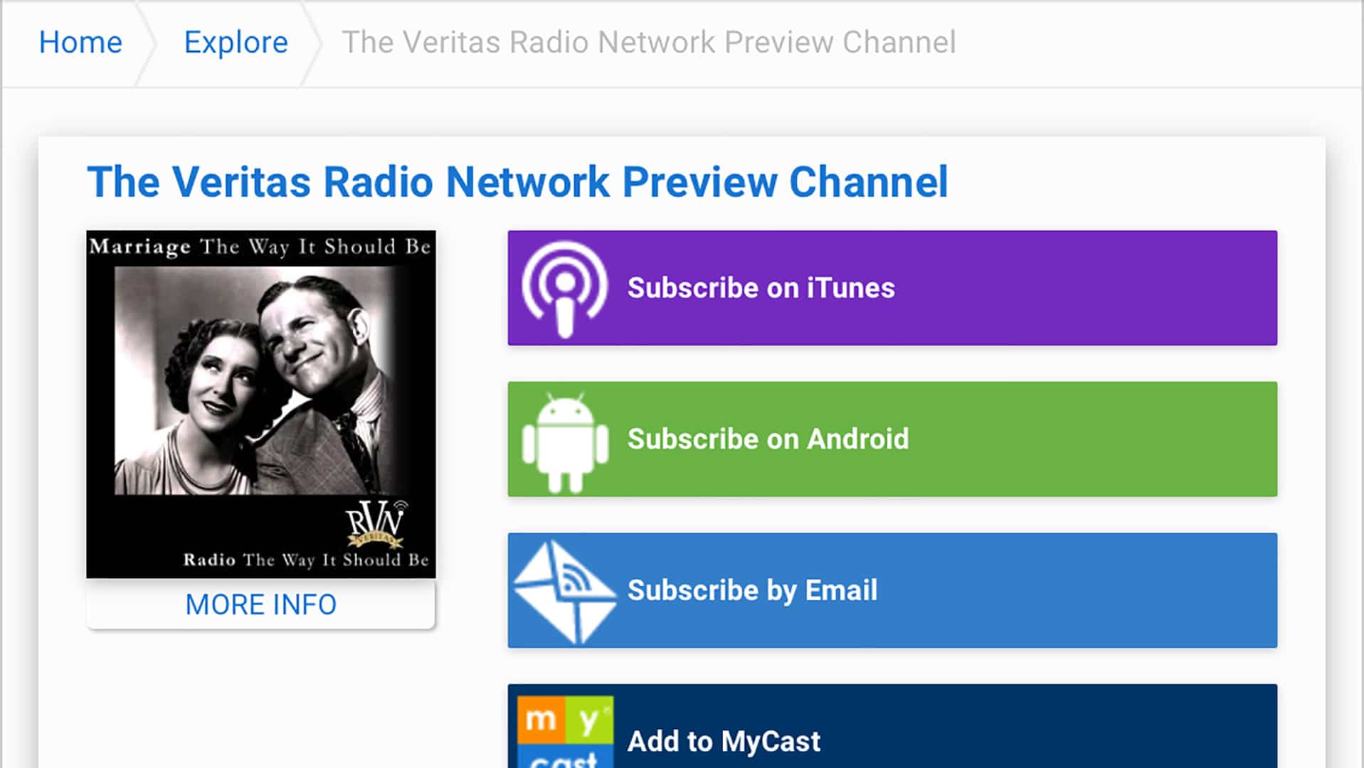 Introducing The Veritas Radio Network, On-Demand Podcast Feed