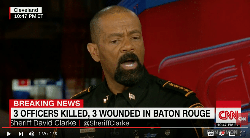 Milwaukee Sheriff David Clarke: Where Is #Black Lives Matter in Baton Rouge?
