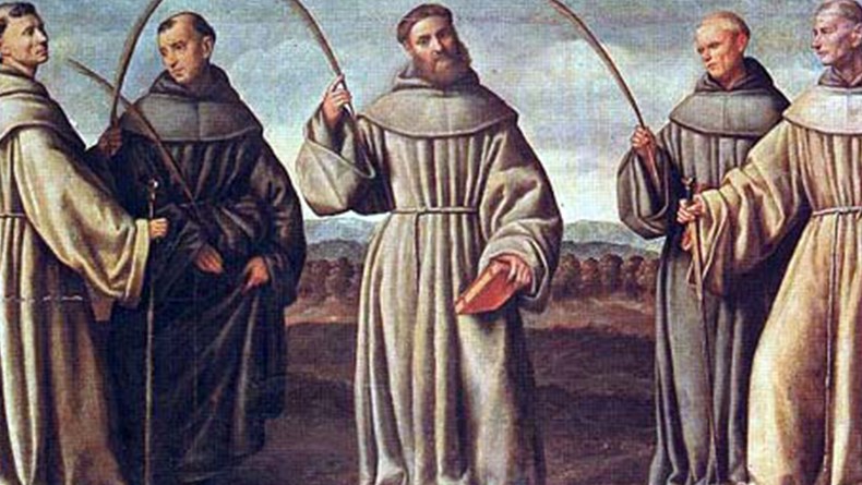 IN TODAY’S LIVES OF THE SAINTS AND MARYTRS THE FIRST FRANCISCAN MARTYRS