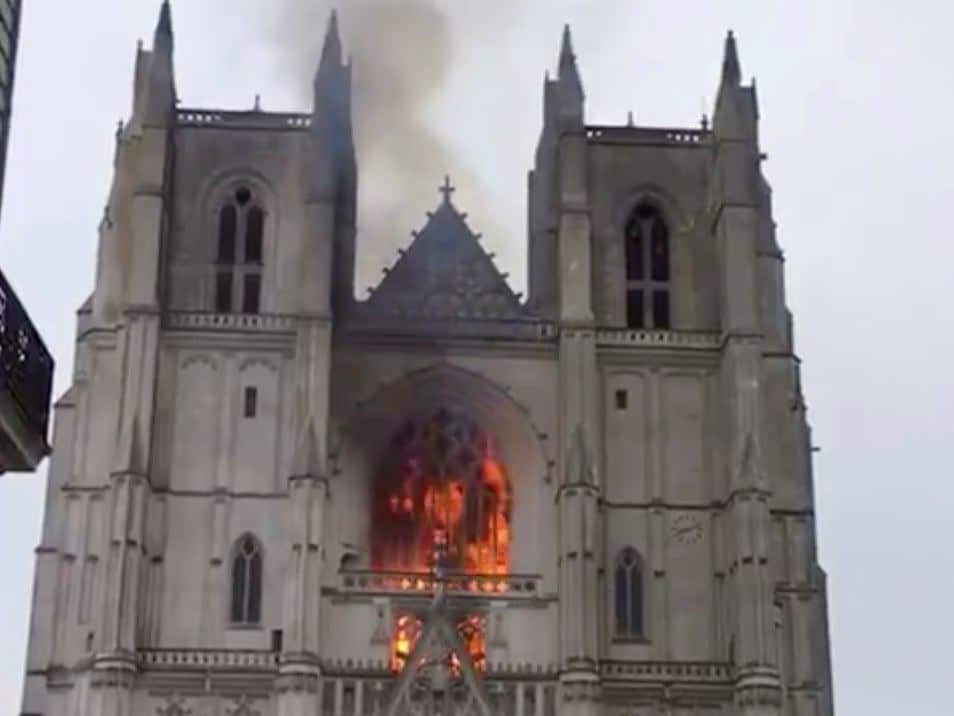 Historic Cathedral of Nantes Attacked With Fire! Mike Church Reports