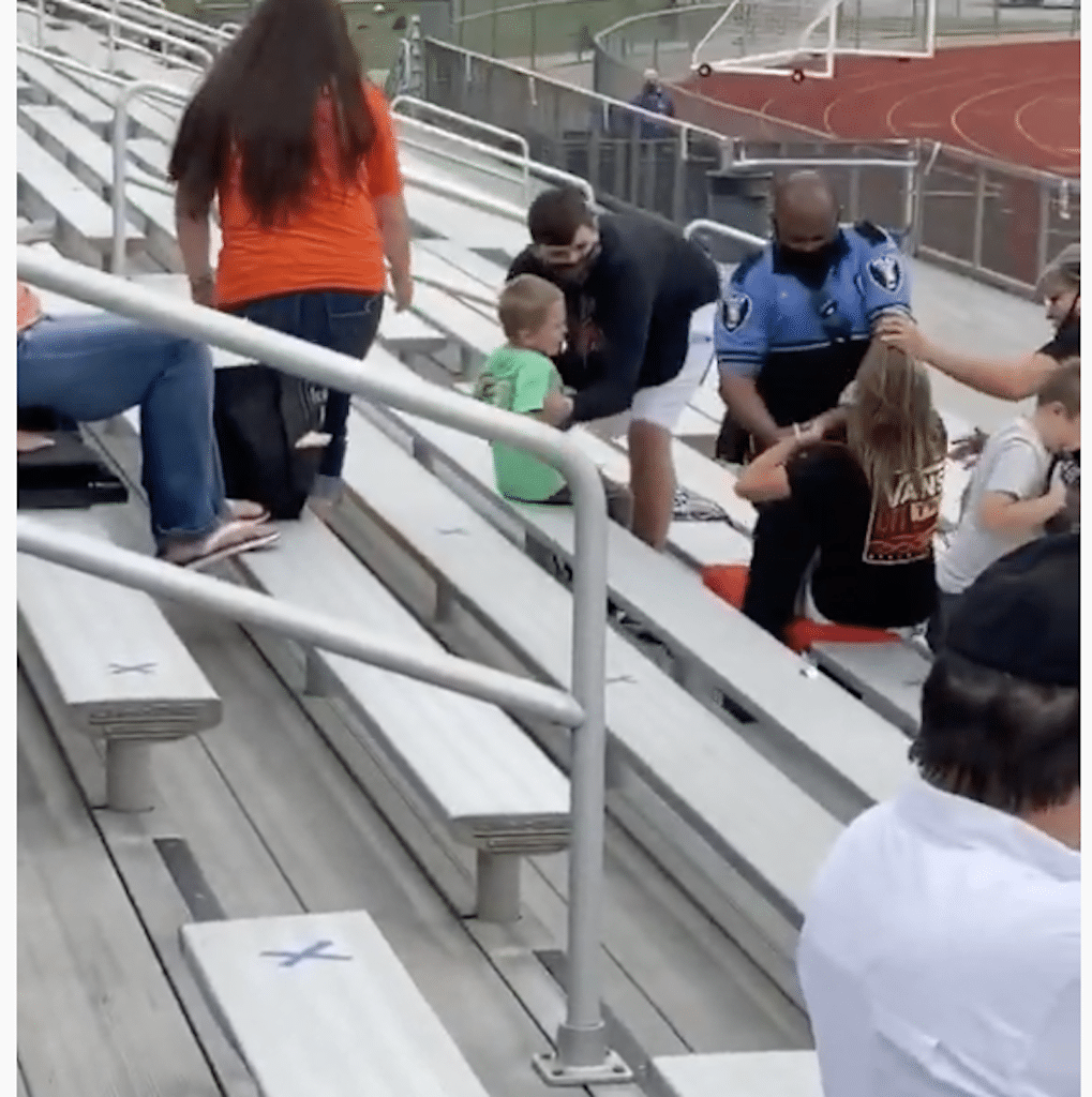 Woman Arrested & Tased For Not Wearing Mask At Middle School Football Game