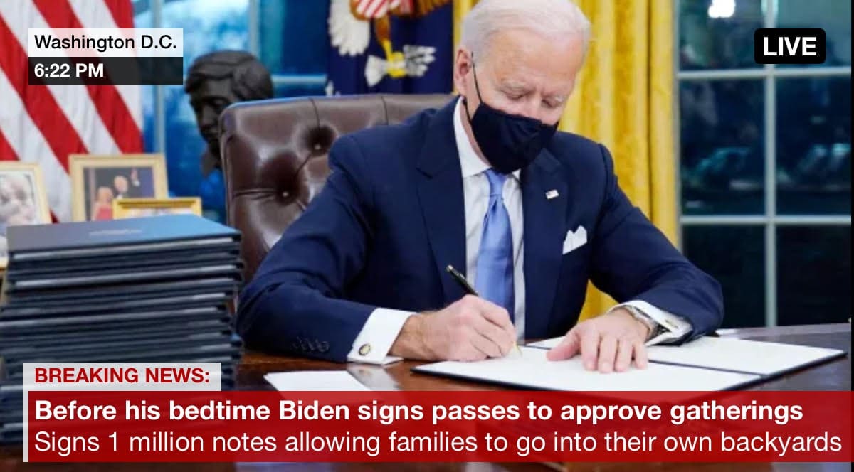 Crusade Channel Meme Of The Day – Biden Signs The Permission Slips!