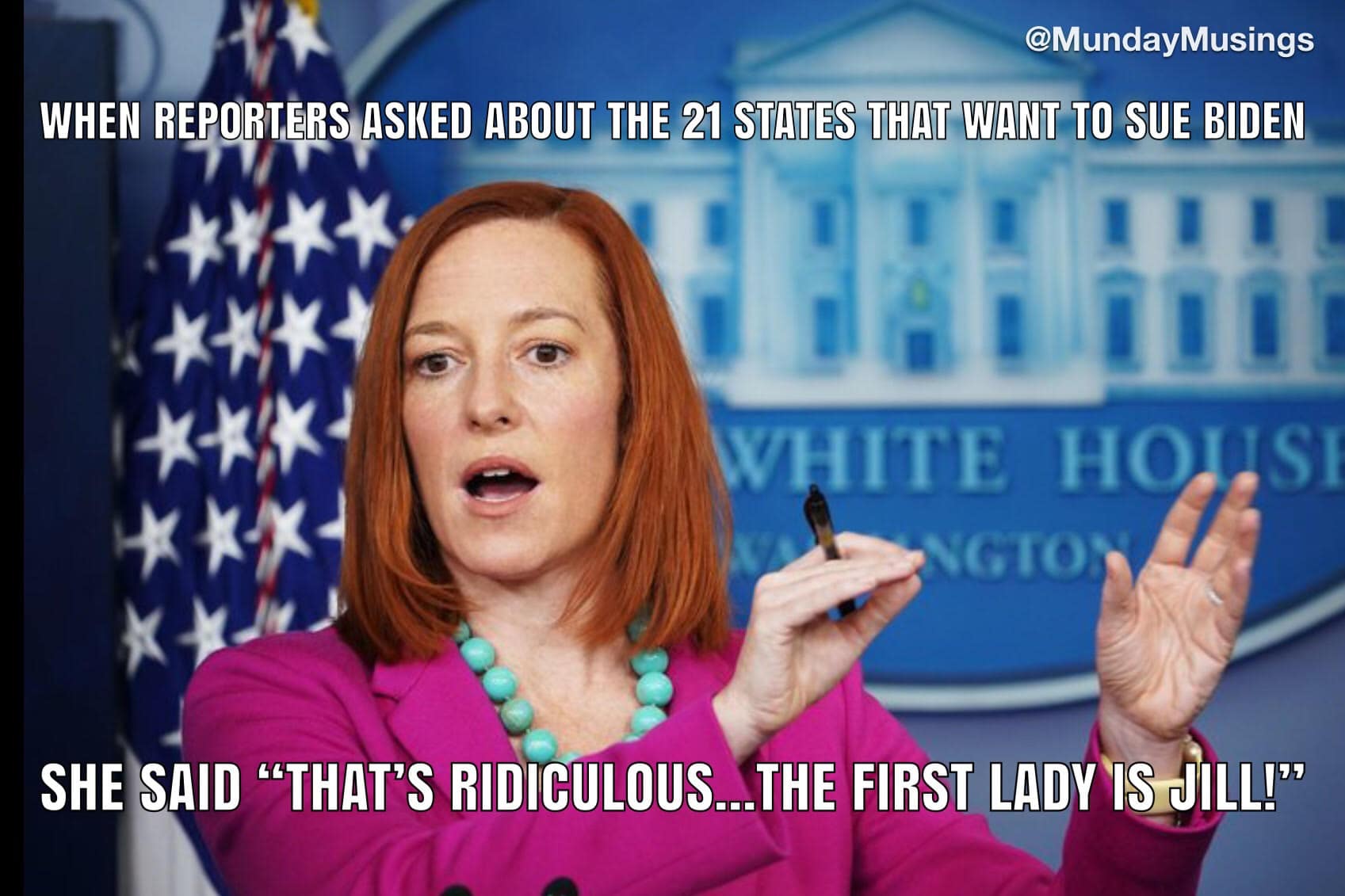 Crusade Channel Meme Of The Day – Psaki Sets the Press Corp Straight on Who’s Who