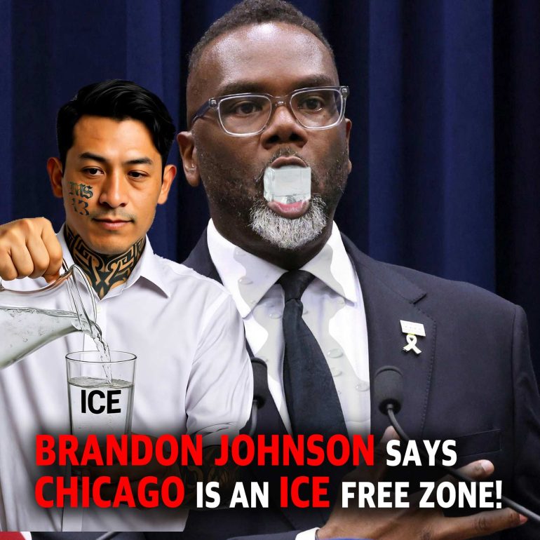 MS-13 Waiter pours Chicago Mayor Brandon Johns a glass of ice water, no ice.