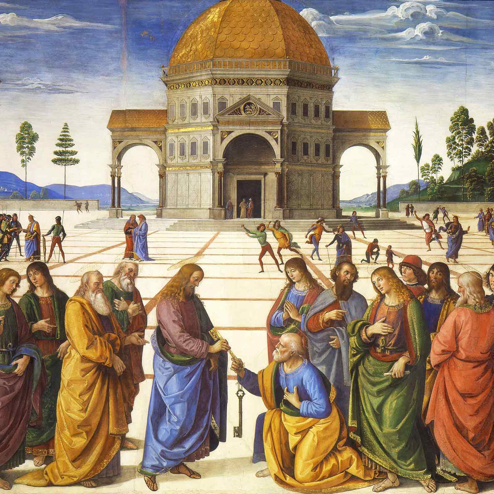 Delivery of the Keys by Pietro Perugino c. 1482
