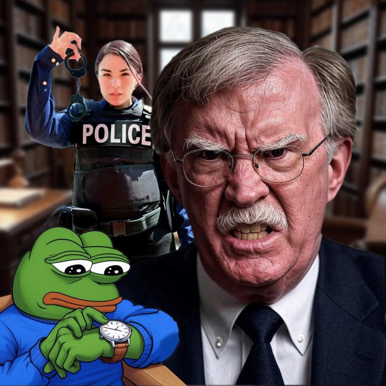 Pepe checks his watch... FBI Raids John Bolton
