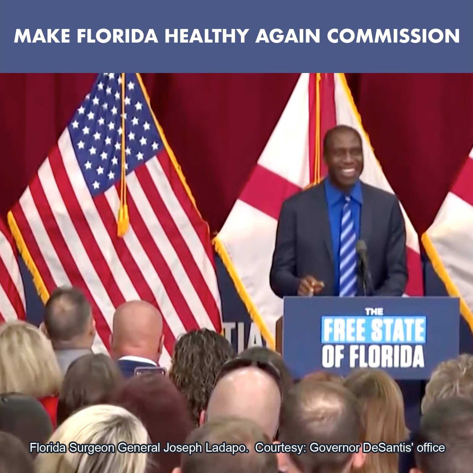 At the governor's press conference on Wednesday 3 September 2025 Florida Surgeon General Joseph Ladapo announces the end to any remnant or future vaccine mandates and as well as creation of the Florida Make America Healthy Again Commission.