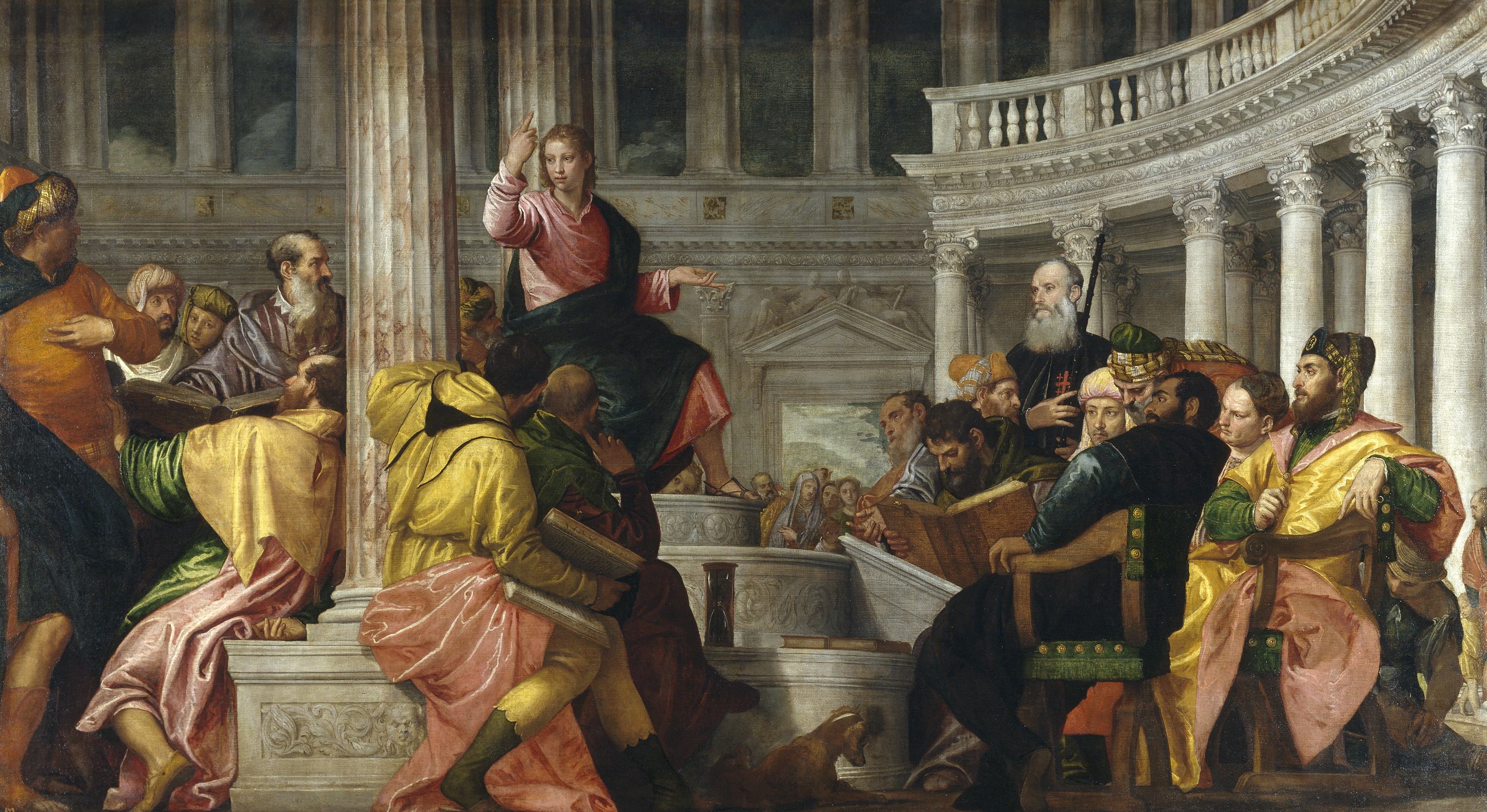 Jesus among the doctors at the Temple by Paolo Veronese (1560)