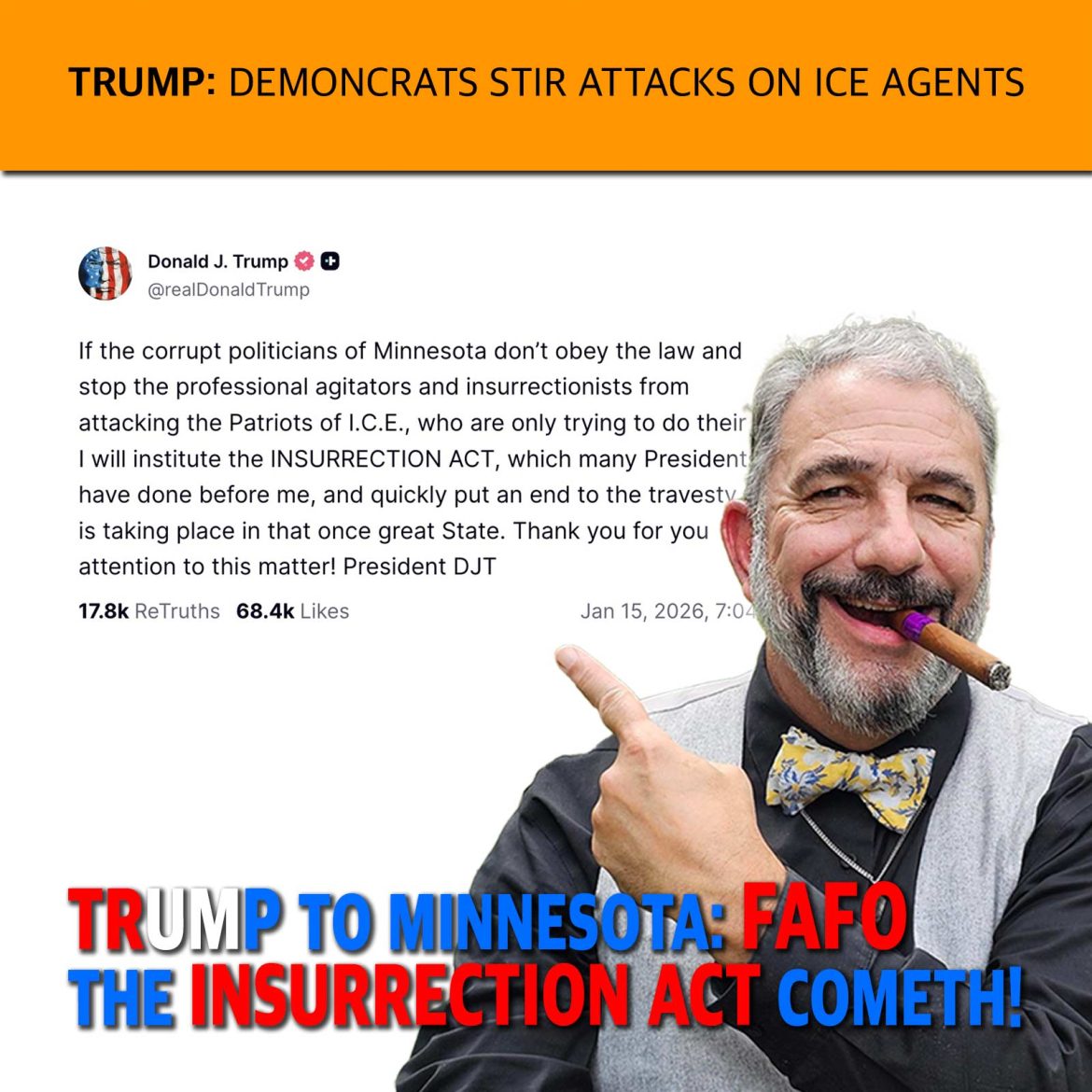 MCS #2291 – Trump to Minnesota: FAFO The Insurrection Act Cometh!