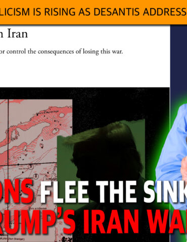 Political news collage featuring the headline 'Checkmate in Iran', a map and silhouette, and a man in a vest using a magnifying glass on a mobile phone amid bold, sensational headlines.