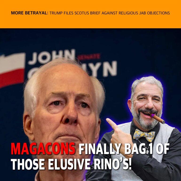 Two men in front of a dark backdrop with a bold headline: 'MAGACONS FINALLY BAG 10 OF THOSE ELUSIVE RINO'S!'